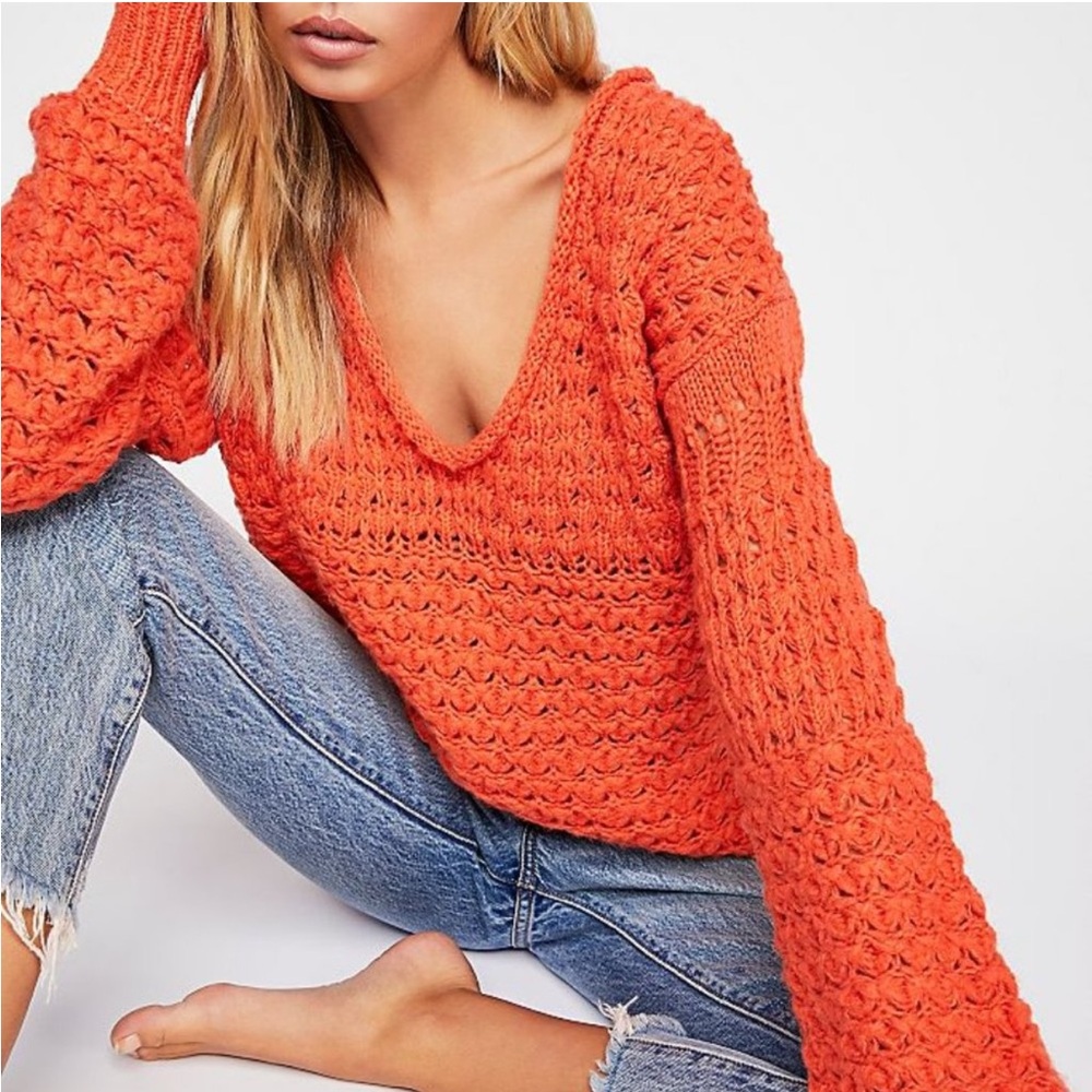 Free People Crashing Waves Pullover Sweater